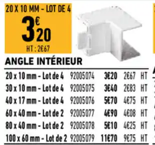 Brico Cash Angle intérieur offre