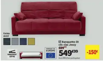 Conforama Banquette-lit clic clac Jessy offre