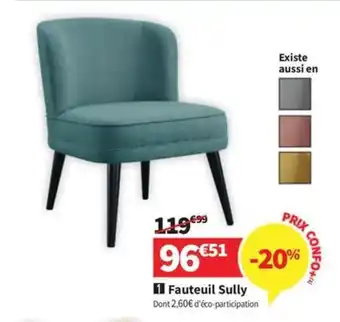 Conforama 1 Fauteuil Sully offre