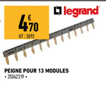 Peigne pour 13 modules