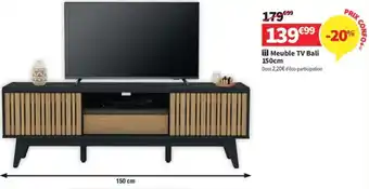 Conforama Meuble TV Bali 150cm offre