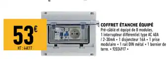 Brico Cash Coffret étancge équipé offre