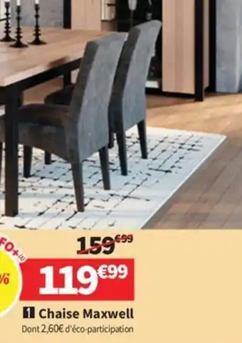 Conforama Chaise Maxwell offre