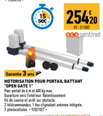 Brico Cash Motorisation pour Portail Battant offre