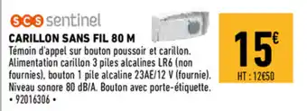 Carillon sans fil 80 M