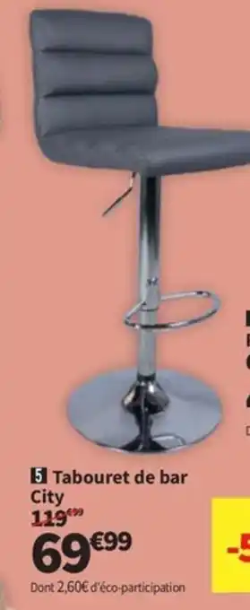 Conforama Tabouret de bar City offre