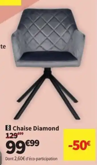 Conforama chaise Diamond offre