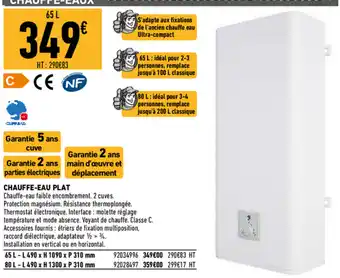 Brico Cash Chauffe-eau Plat offre