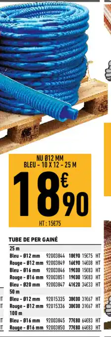 Brico Cash Tube de per gainé offre