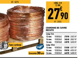 Brico Cash Couronne de cuivre Recuite offre