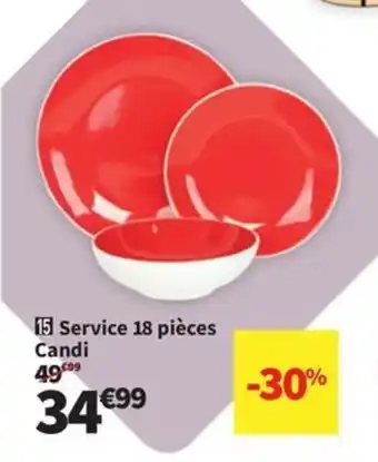 Conforama Service 18 pièces Candi offre