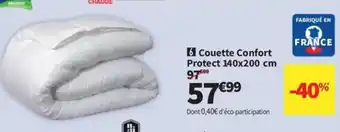 Conforama Couette Confort Protect 140x200 cm offre
