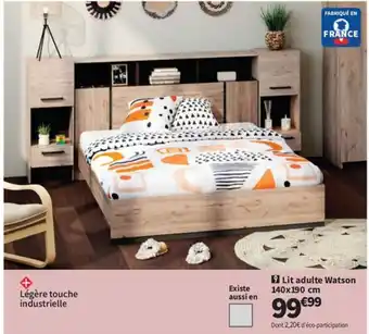 Conforama Lit adulte Watson 140x190 cm offre