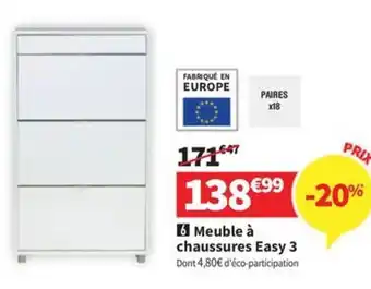Conforama Meuble à chaussures Easy 3 offre