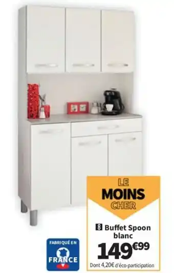 Conforama Buffet Spoon blanc offre