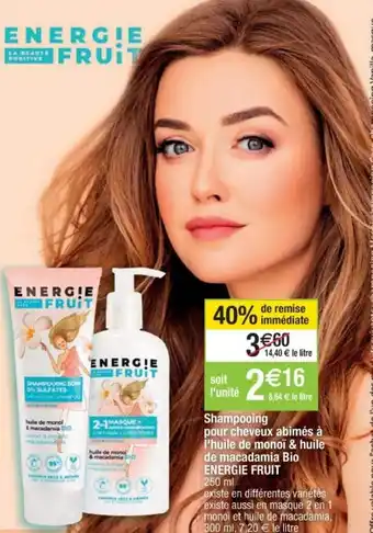 Cora x Carrefour Shampooing pour cheveux abimés offre