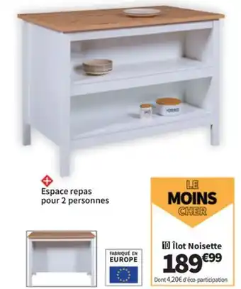 Conforama Îlot Noisette offre