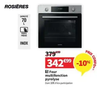 Conforama Four multifonction pyrolyse offre