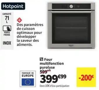 Conforama Four multifonction pyrolyse offre