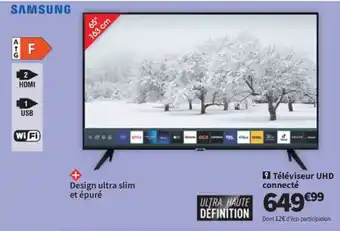 Conforama Téléviseur UHD connecté offre