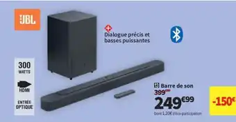 Conforama Barre de son offre