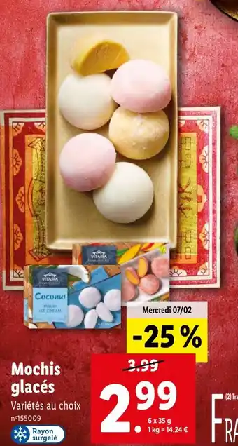 Lidl Mochis glacés offre