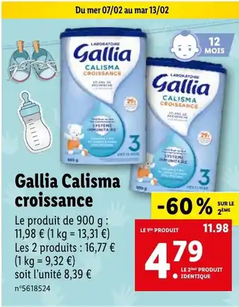 Lidl Gallia Calisma croissance offre