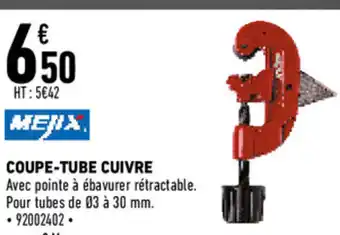 Coupe-tube cuivre