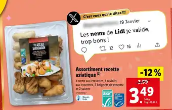 Lidl Assortiment recette asiatique (2) offre