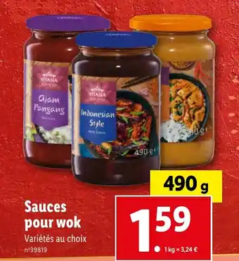 Lidl Sauces pour wok offre