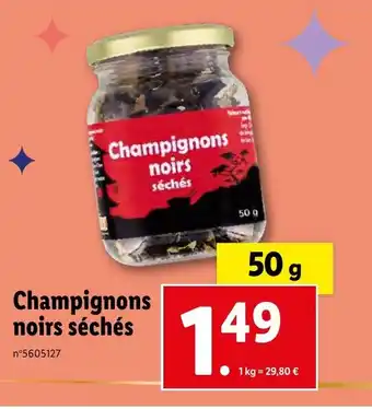 Lidl Champignons noirs séchés offre