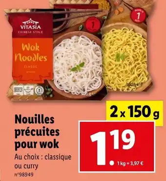Lidl Nouilles précuites pour wok offre