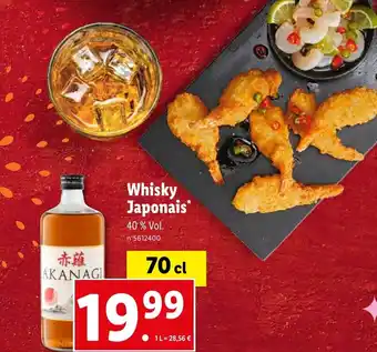 Lidl Whisky Japonais* offre