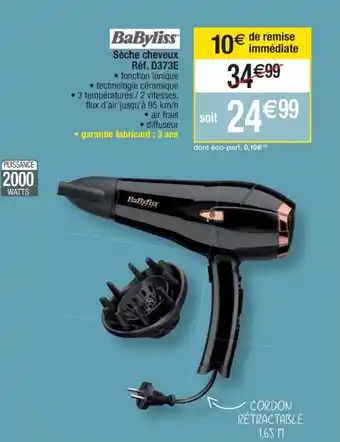 Cora x Carrefour Sèche cheveux offre