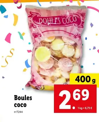 Lidl Boules coco offre