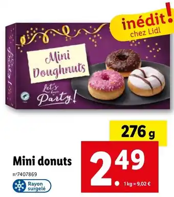 Lidl Mini donuts offre