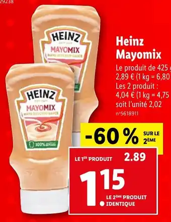 Lidl Heinz Mayomix offre