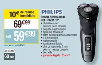 Cora x Carrefour Rasoir séries 3000 offre