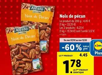 Lidl Noix de pécan offre