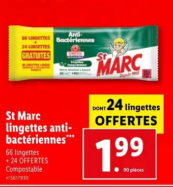 St Marc lingettes anti-bactériennes**