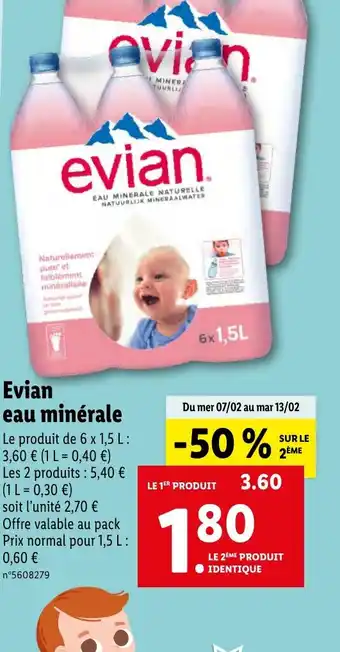 Evian eau minérale