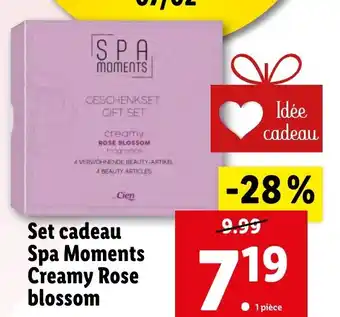 Lidl Set cadeau Spa Moments Creamy Rose blossom offre