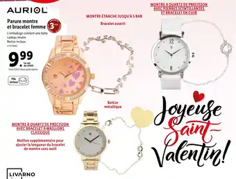 Lidl Parure montre et bracelet femme 3 offre