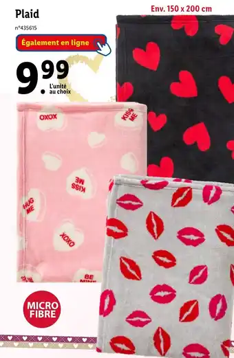 Lidl Plaid offre
