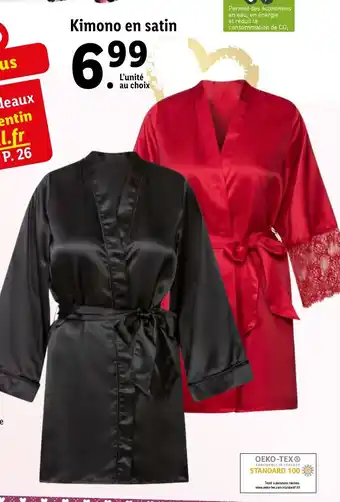 Lidl Kimono en satin offre