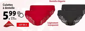 Lidl Culottes à dentelle offre