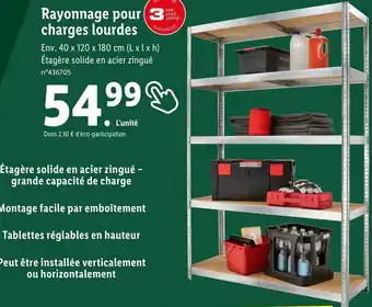 Rayonnage pour charges lourdes