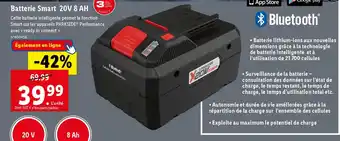 Lidl Batterie Smart 20V 8 AH offre