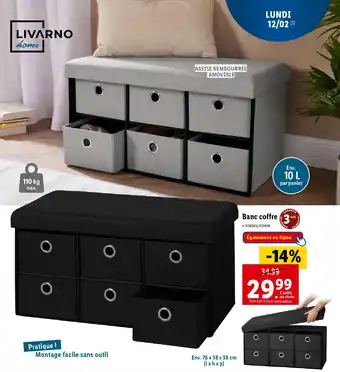 Lidl Banc coffre offre
