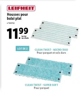 Lidl Housses pour balai plat offre